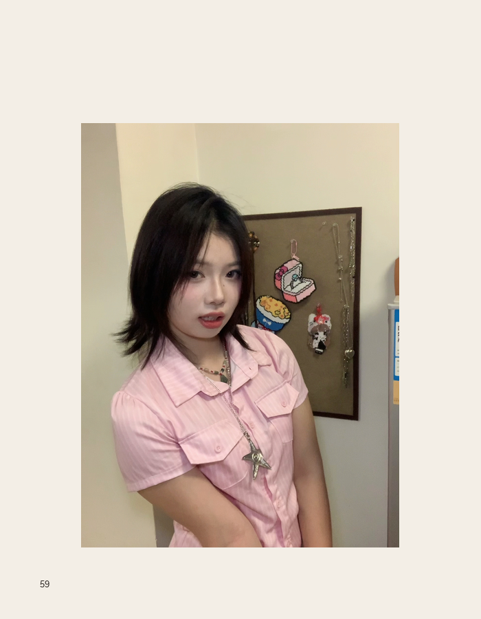 Pink polo portrait